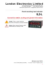 Preview for 1 page of London Electronics IL2-L Connection Details, Scaling And General Information