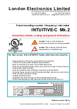 Предварительный просмотр 1 страницы London Electronics INTUITIVE INT2 Series Connection Details, Scaling And General Information