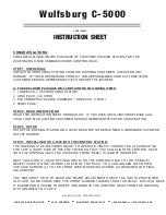 Lone Star Aviation Wulfsburg C-5000 Instruction Sheet preview