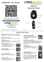 LONEALERT SOS Fob User Manual предпросмотр