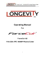 Предварительный просмотр 1 страницы Longevity ForceCut 42i Operating Manual