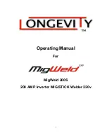 Предварительный просмотр 1 страницы Longevity MigWeld 200S Operating Manual