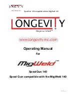 Предварительный просмотр 1 страницы Longevity MIGWELD SPOOLGUN 140 Operating Manual