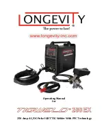 Предварительный просмотр 1 страницы Longevity TIGWELD 250 EX Operating Manual