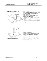 Предварительный просмотр 26 страницы Longevity TIGWELD 250 EX Operating Manual