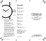 Предварительный просмотр 1 страницы LONGFIELD OSSEUS Manual