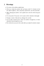 Preview for 3 page of Longray Basic ULV Fogger User Manual