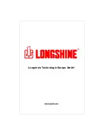 Preview for 1 page of Longshine LCS-GS-9316 Installation And Use Manual