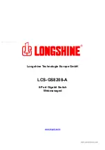 Longshine LCS-GS8208-A Manual предпросмотр