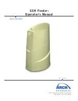 Предварительный просмотр 1 страницы Lonza ARCH CCH A300N Operator'S Manual