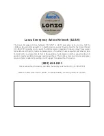 Предварительный просмотр 16 страницы Lonza ARCH CCH A300N Operator'S Manual