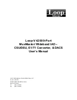 Предварительный просмотр 1 страницы Loop Telecom Loop-V 4200 User Manual