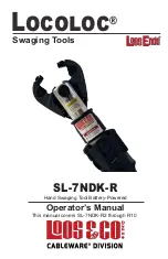 Предварительный просмотр 1 страницы Loos & Co Locoloc SL-7NDK-R Operator'S Manual