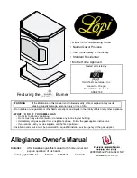 Предварительный просмотр 1 страницы Lopi allegiance Owner'S Manual