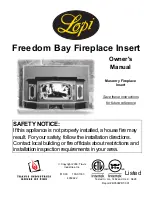 Lopi Freedom Bay Fireplace Insert Owner'S Manual preview