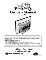 Lopi Heritage Bay Insert Owner'S Manual предпросмотр