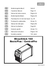 Предварительный просмотр 2 страницы LORCH BasicPlus Operation Manual