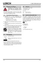 Preview for 22 page of LORCH HandyTIG 180 DC Basic Plus Operation Manual