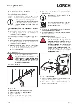 Preview for 75 page of LORCH HandyTIG 180 DC Basic Plus Operation Manual