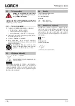 Preview for 198 page of LORCH HandyTIG 180 DC Basic Plus Operation Manual