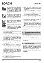 Preview for 6 page of LORCH M-Pro BasicPlus Operation Manual