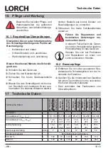 Preview for 26 page of LORCH M-Pro BasicPlus Operation Manual