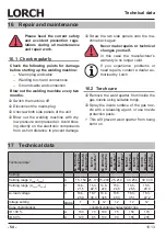 Preview for 54 page of LORCH M-Pro BasicPlus Operation Manual