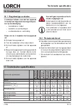 Preview for 110 page of LORCH M-Pro BasicPlus Operation Manual