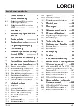 Preview for 3 page of LORCH M-Pro Performance M 200 CuSi Operation Manual