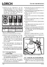 Preview for 12 page of LORCH M-Pro Performance M 200 CuSi Operation Manual