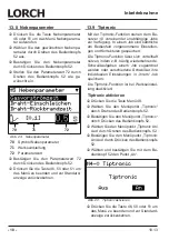 Preview for 18 page of LORCH M-Pro Performance M 200 CuSi Operation Manual