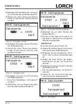 Preview for 21 page of LORCH M-Pro Performance M 200 CuSi Operation Manual