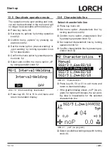 Preview for 49 page of LORCH M-Pro Performance M 200 CuSi Operation Manual