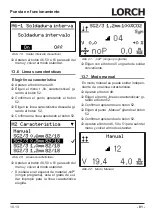 Preview for 81 page of LORCH M-Pro Performance M 200 CuSi Operation Manual