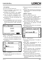 Preview for 115 page of LORCH M-Pro Performance M 200 CuSi Operation Manual