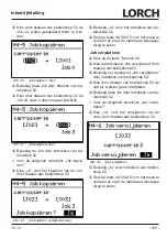 Preview for 117 page of LORCH M-Pro Performance M 200 CuSi Operation Manual