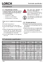 Preview for 126 page of LORCH M-Pro Performance M 200 CuSi Operation Manual