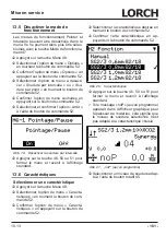 Preview for 181 page of LORCH M-Pro Performance M 200 CuSi Operation Manual