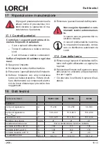 Preview for 258 page of LORCH M-Pro Performance M 200 CuSi Operation Manual