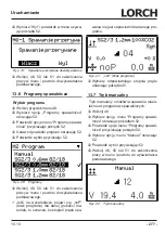 Preview for 277 page of LORCH M-Pro Performance M 200 CuSi Operation Manual