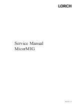 LORCH MicorMIG 300 Service Manual preview