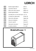 Preview for 1 page of LORCH MobilePower 1 Operation Manual