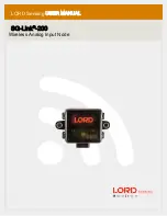 Lord MicroStrain Sensing SG-Link-200 User Manual preview