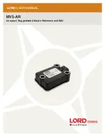 LORD MV5-AR User Manual preview