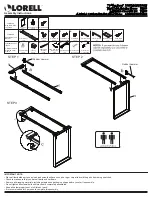 Preview for 1 page of Lorell 16208 Assembly Instructions Manual