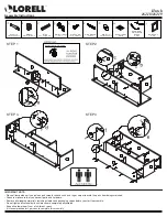 Предварительный просмотр 1 страницы Lorell 16218 Assembly Instructions Manual