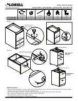 Lorell 69603 Assembly Instructions предпросмотр