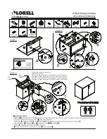 Предварительный просмотр 1 страницы Lorell 69611 Assembly Instructions