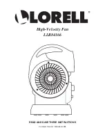 Предварительный просмотр 1 страницы Lorell LLR84166 Instructions Manual