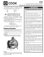 Loren Cook Centri-Vane CV Series Installation, Operation And Maintenance Manual предпросмотр